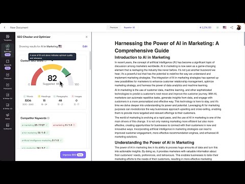 Check and Optimize your On-Page SEO score using this Free AI Tool