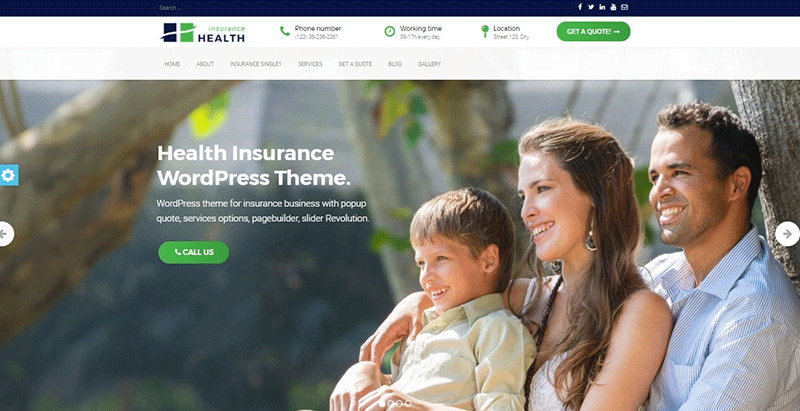 Health Assurance - meilleurs thèmes WordPress d'assurance