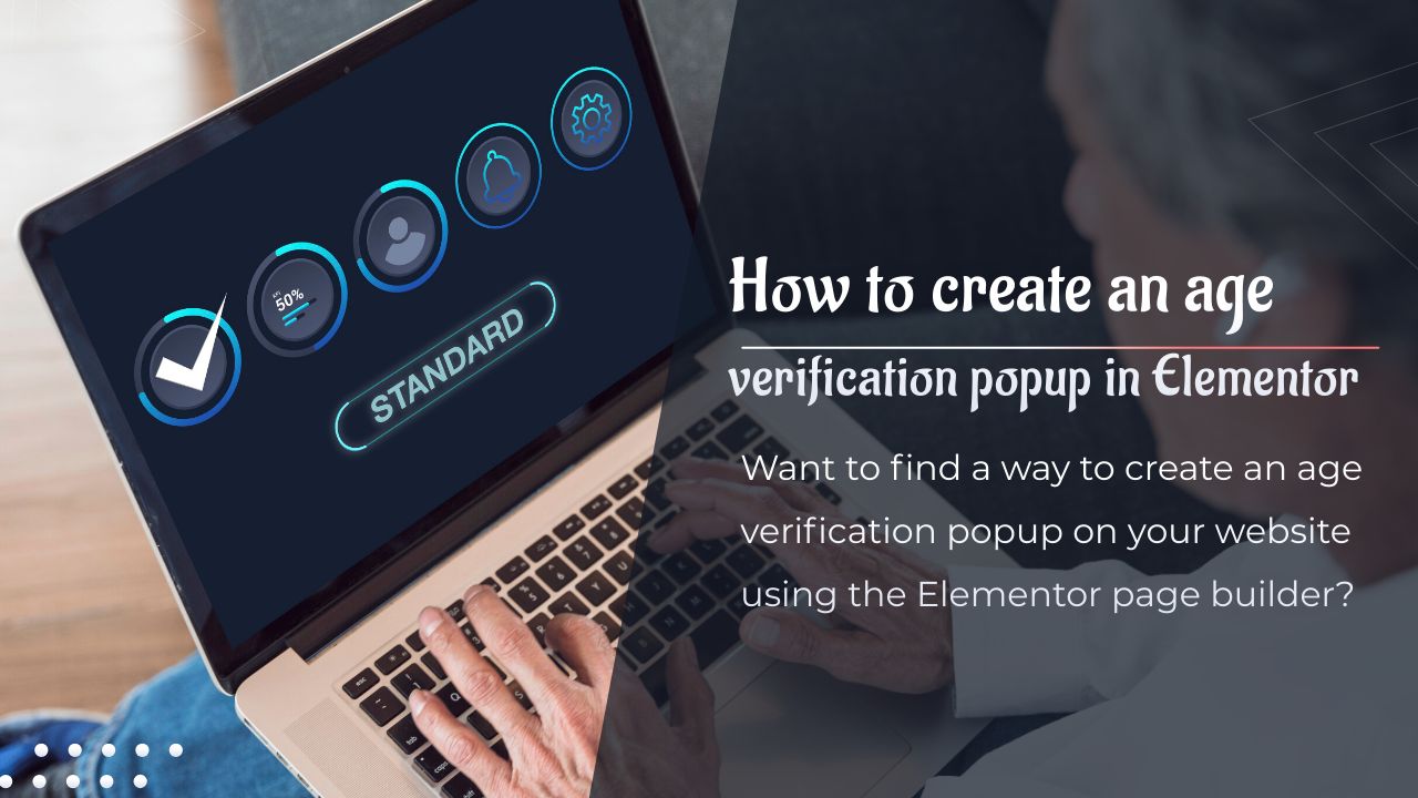 how to create an age verification popup in elementor
