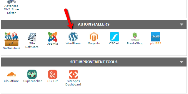 installer WordPress - 1