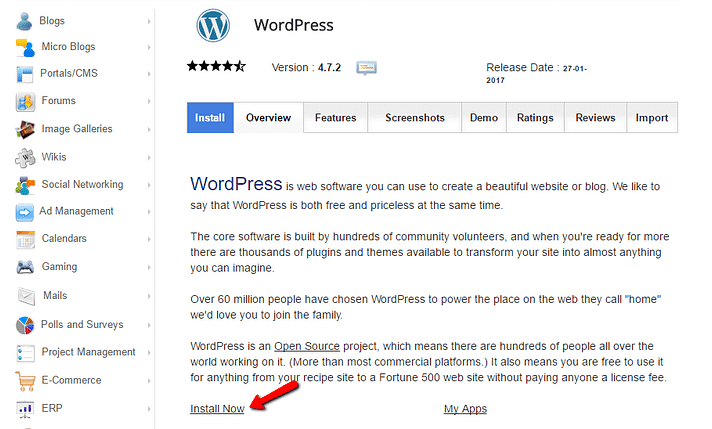 installer WordPress - 2