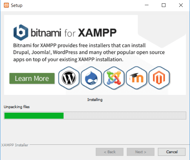 Processus d’installation XAMPP