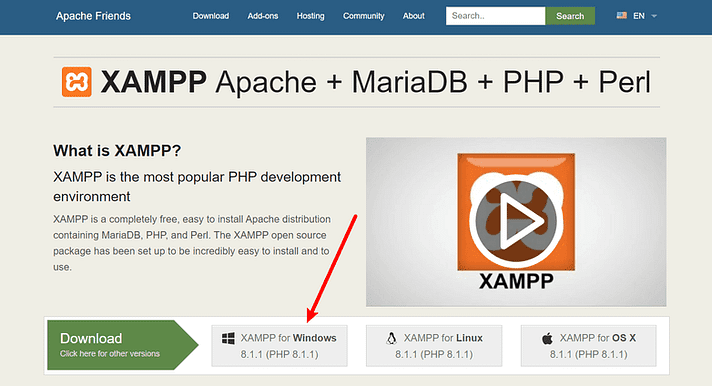 site web xampp - votre outil pour installer WordPress localement