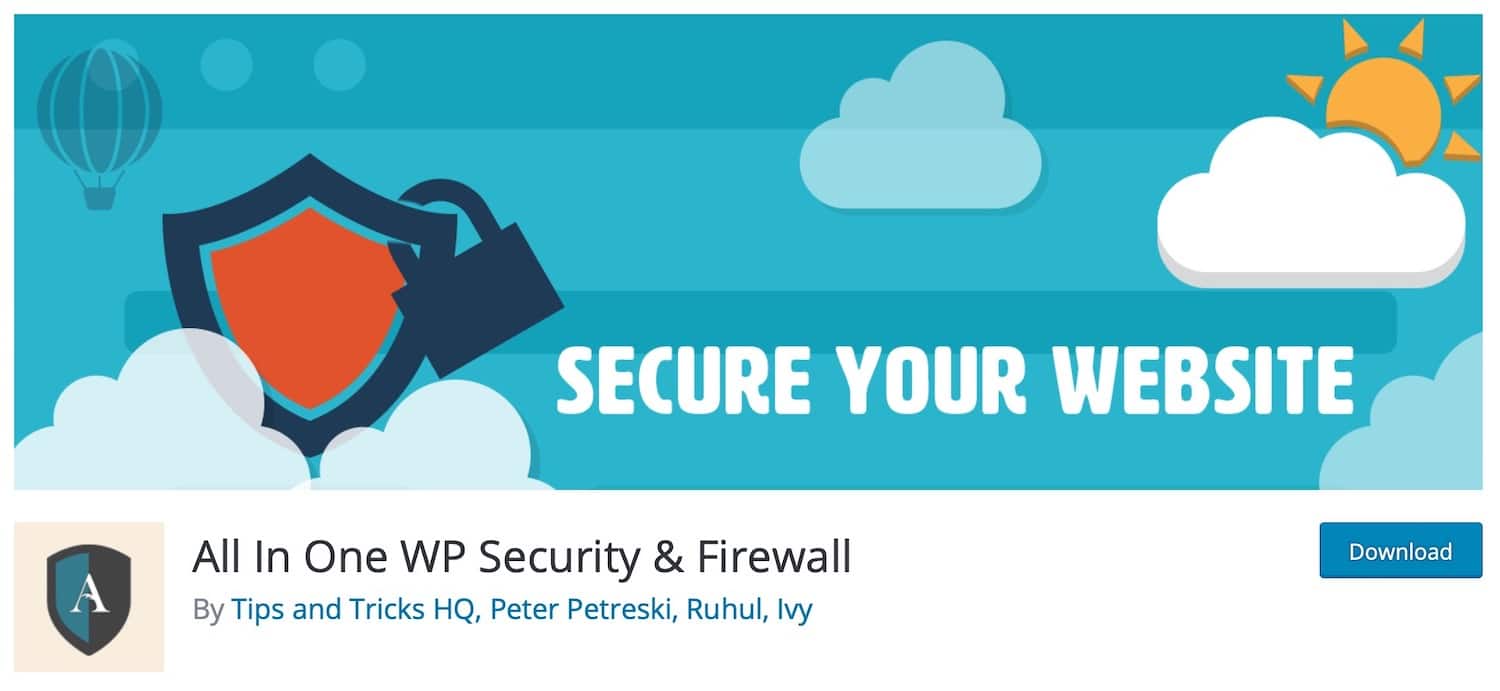 plugin All In One WP Security & Firewall - commentaires indésirables dans WordPress
