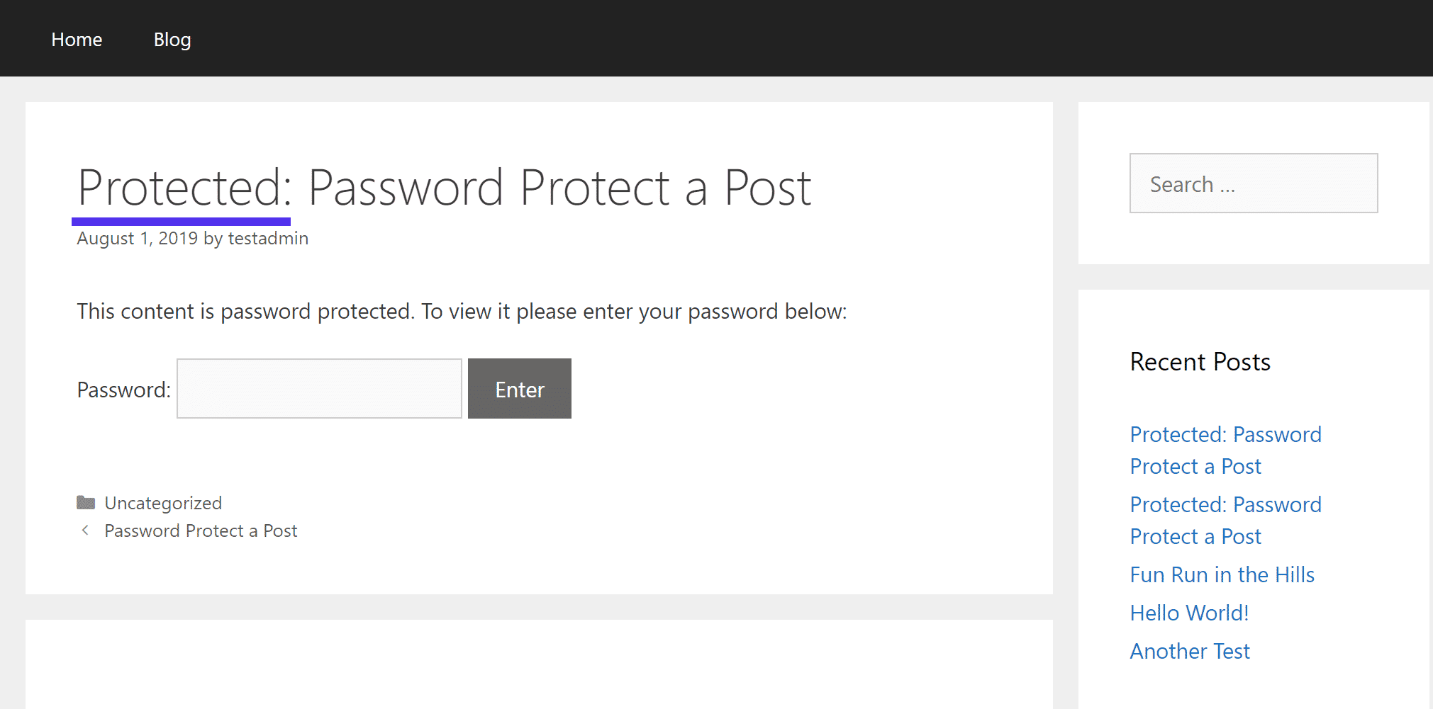 Comment fonctionne la protection WordPress par mot de passe