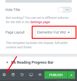 modifier mise en page sur Elementor