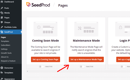 Désactiver la page du mode maintenance - changer un thème WordPress