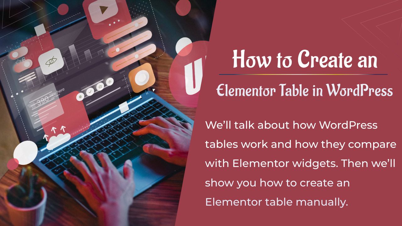 create an elementor table