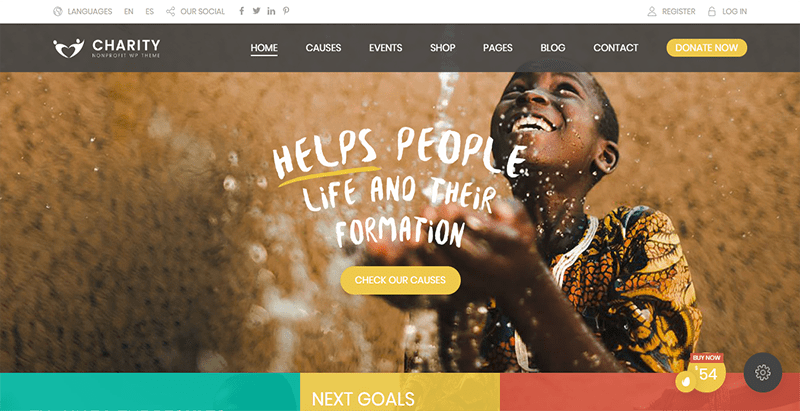 Charity foundation theme wordpress creer site web ong humanitaire