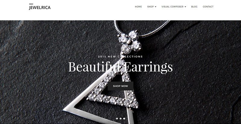 Jewelrica themes wordpress creer site ecommerce vente bijoux