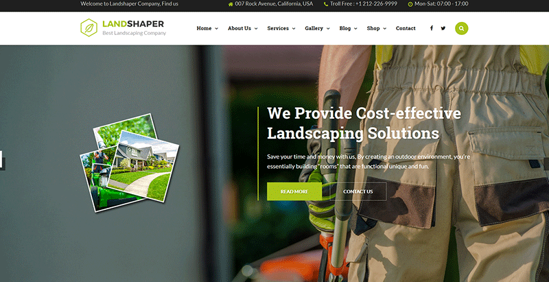 Landshaper créer un site Web de jardinier ou de fleuriste