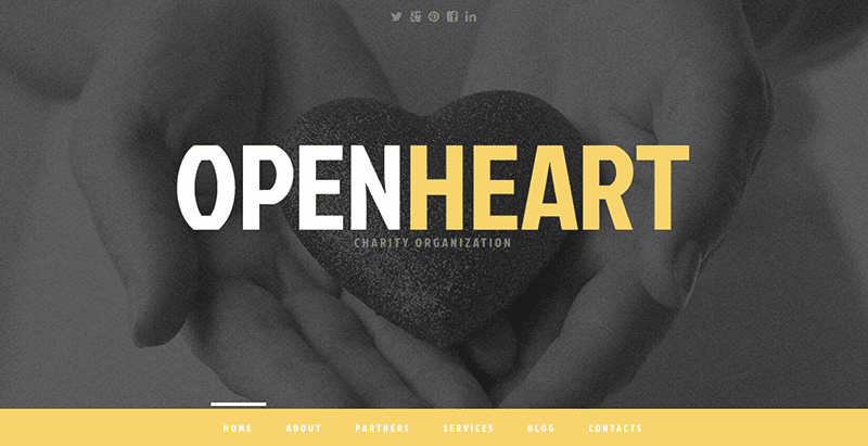 Openheart charity thèmes WordPress d'humanitaire pour créer un site web