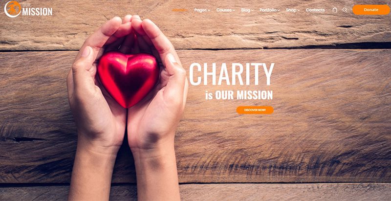 Our mission themes wordpress creer site internet organisation humanitaire ong mecene