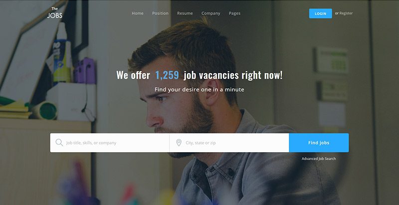 Thejobs themes wordpress creer portail web annonces offres emplois