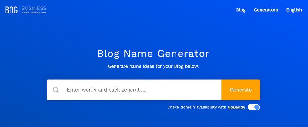 Utiliser un générateur de noms de blogs