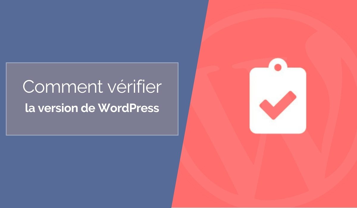 verifier version site web wordpress
