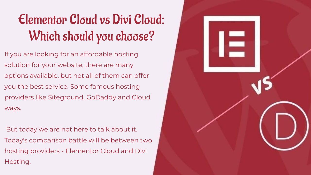 Elementor Cloud vs Divi Cloud: რომელი აირჩიოს?