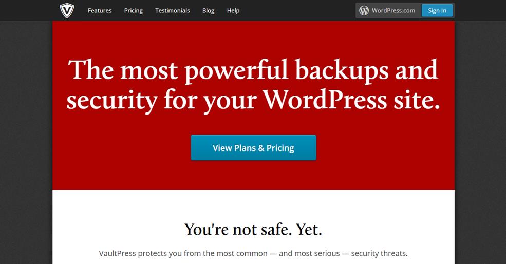 wordpress security vaultpress
