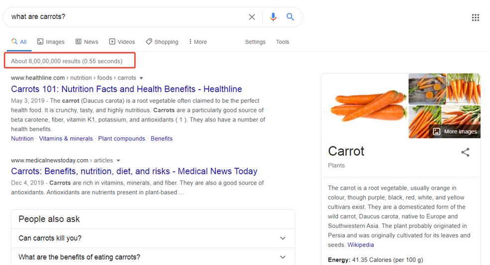 google organizes search results