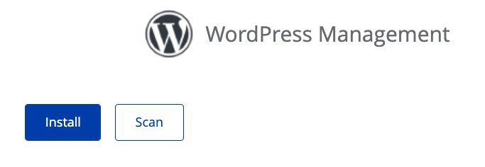 click install wordpress