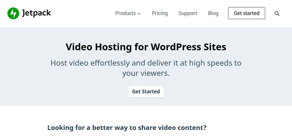 jetpack video hosting for wordpress sites