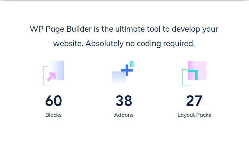 wp page builder features