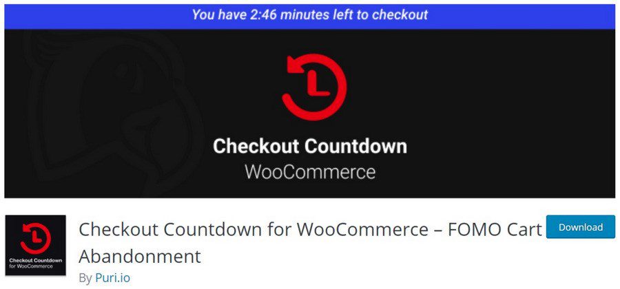 checkout countdown for woocommerce plugin