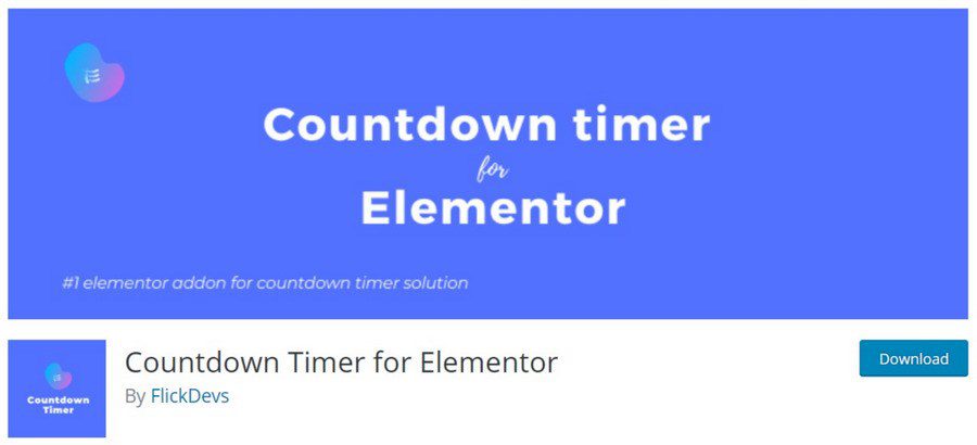 countdown timer for elementor wordpress plugin