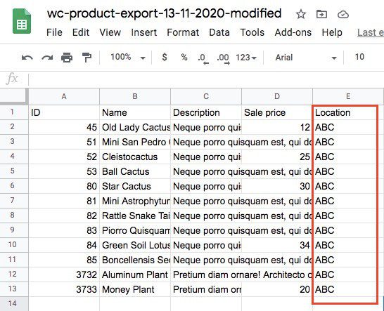 woocommerce export excel sheet
