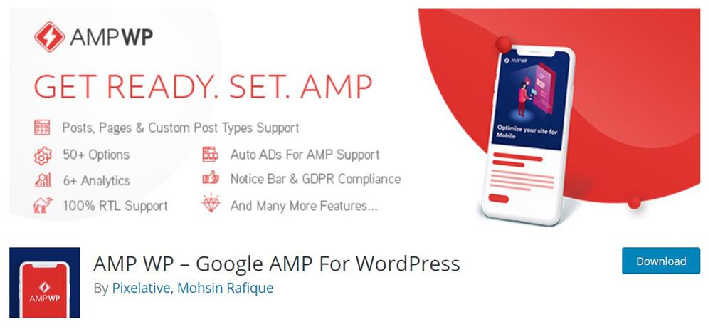 amp wp plugin site