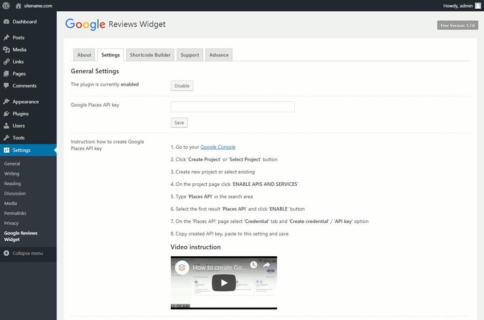 best social media plugin google reviews widget settings
