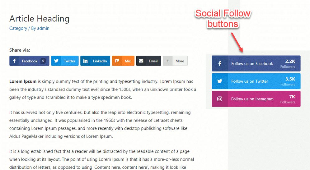 best social media plugin socailsnap socialfollow buttons