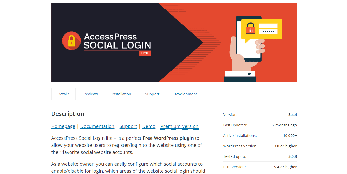 social plugins accesspress social login