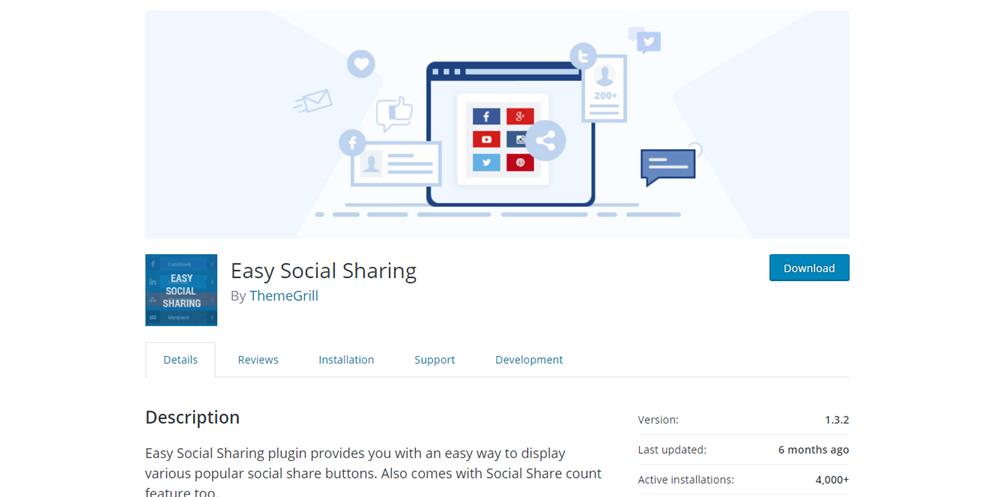 social plugins easy social sharing