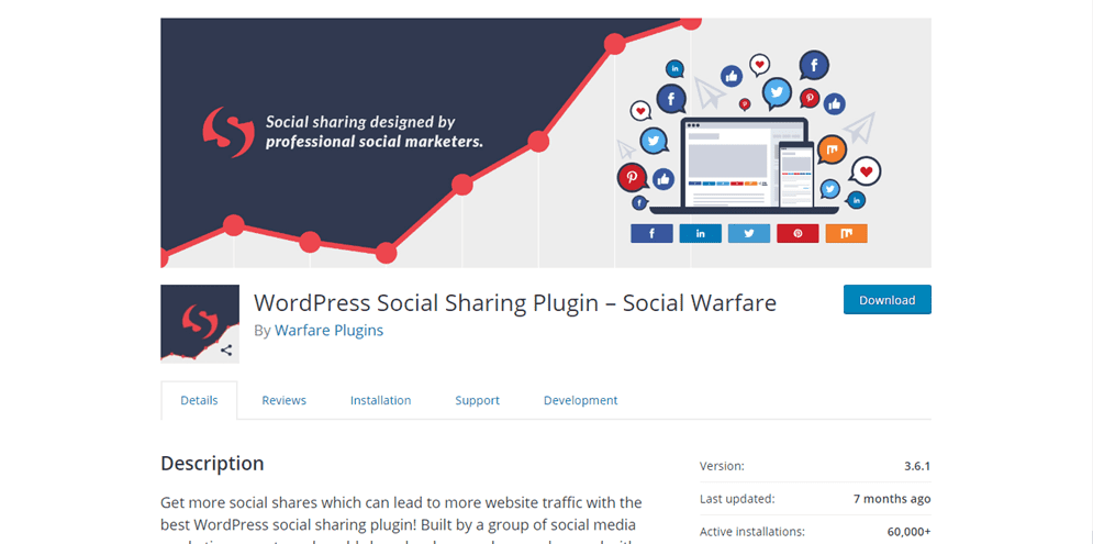 social plugins social warfare