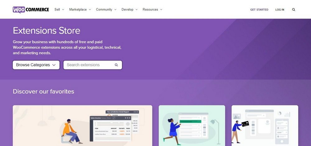 woocommerce extension store
