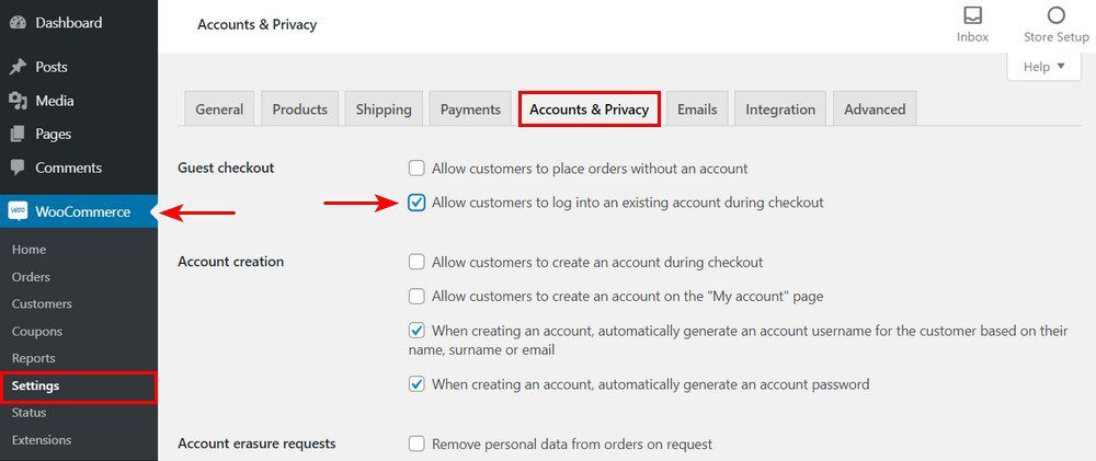 woocommerce login before checkout