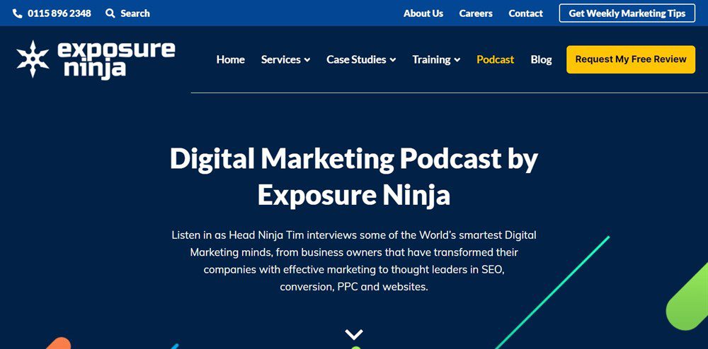 digital marketing podcast by exposure ninja