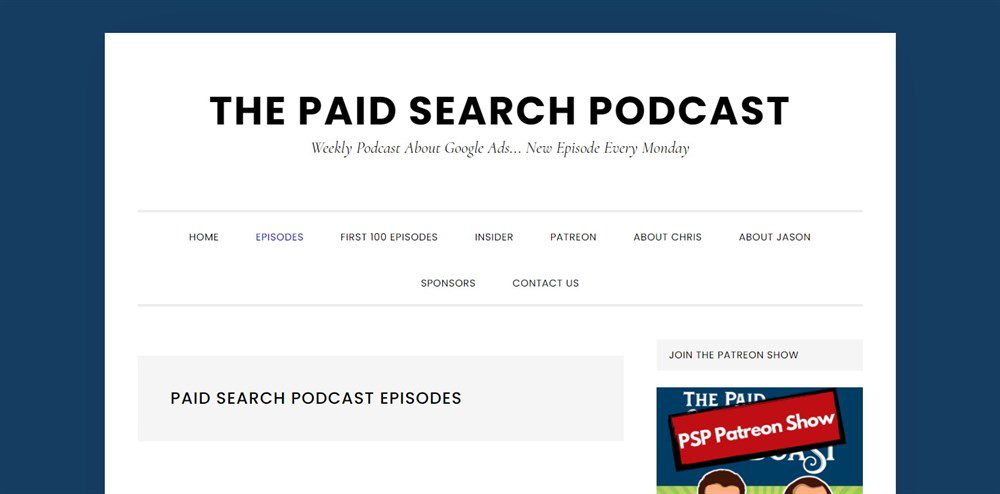 paid search podcast episodes