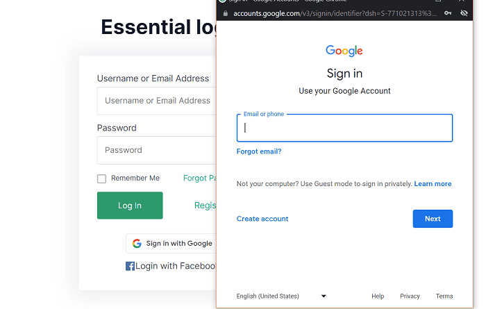 sign in google accounts