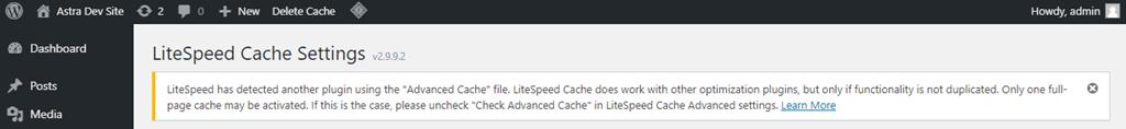 litespeed cache settings