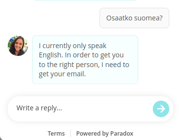 paradox ai olivia chatbot