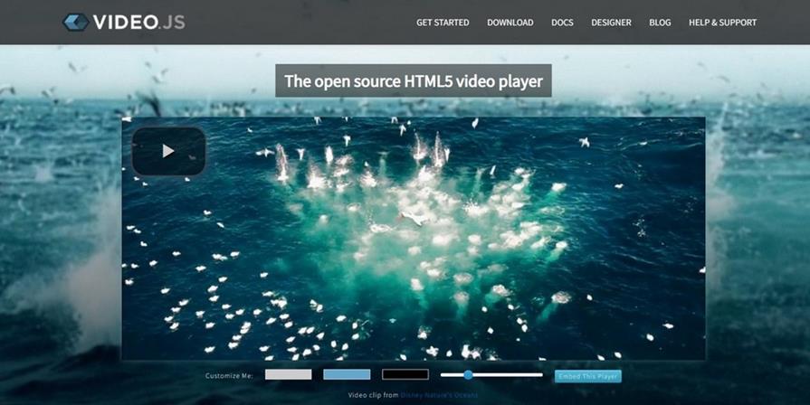 video js html player plugin product page