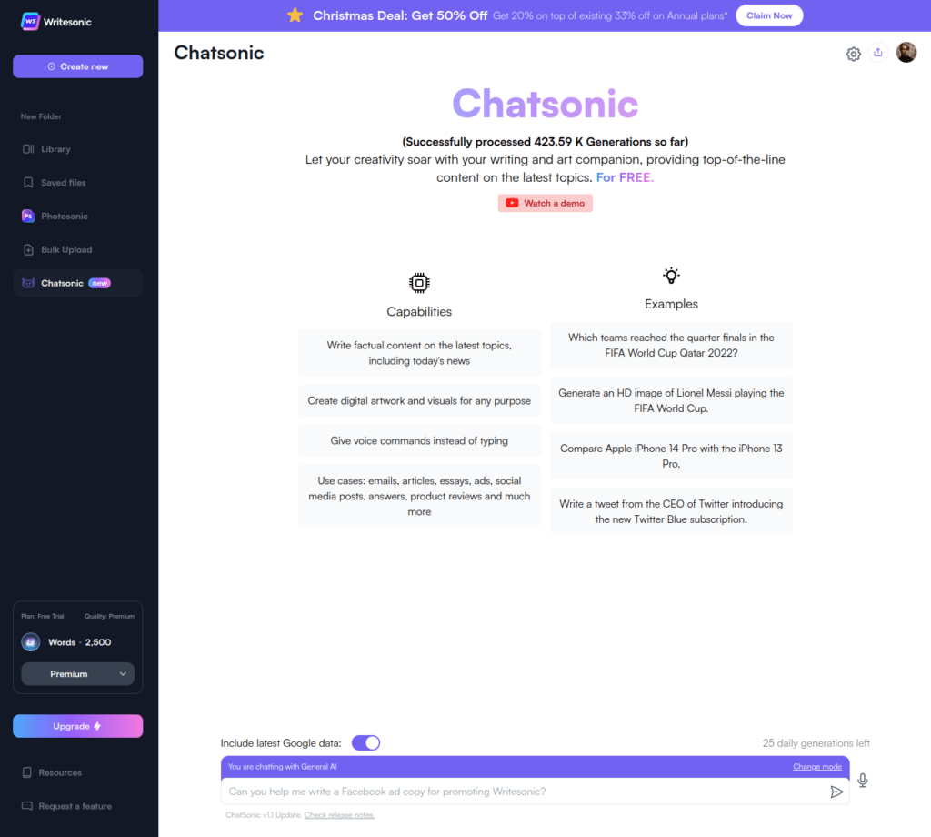 chatsonic chat window x