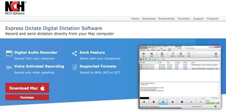 nch express dictate digital dictation software
