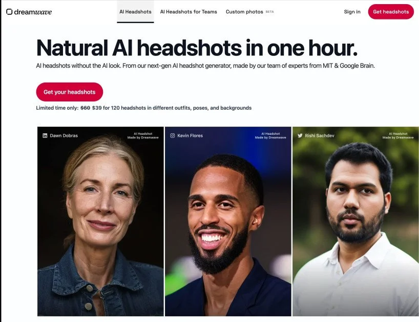 meilleurs générateurs IA de headshots