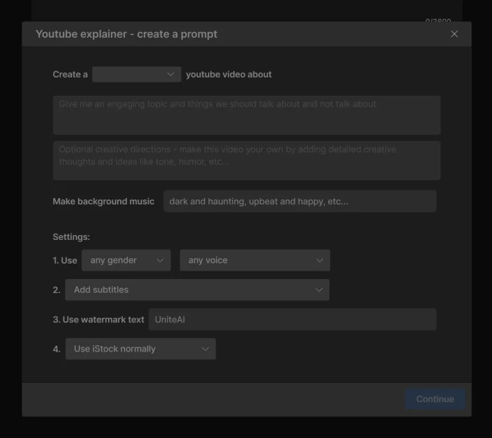 Le flux de travail explicatif InVideo YouTube.