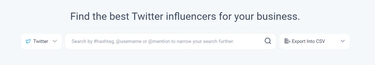 Recherche d'influenceurs sur Twitter à l'aide de ContentStudio.