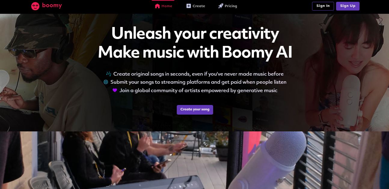 boomy make generative music with artificial intelligence