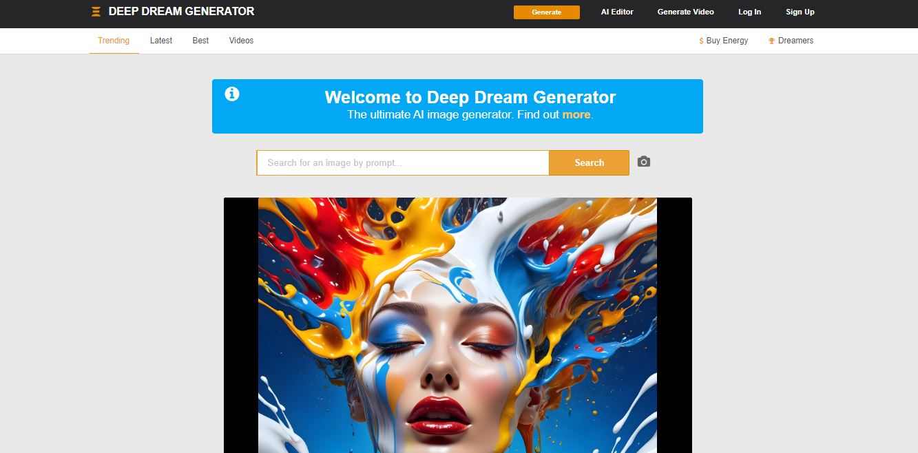 ai image generator deep dream generator
